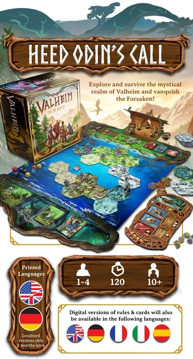 Предзаказ и сбор денег за настолку Valheim: The Board Game стартовал Предзаказ и сбор денег за настолку Valheim: The Board Game стартовал