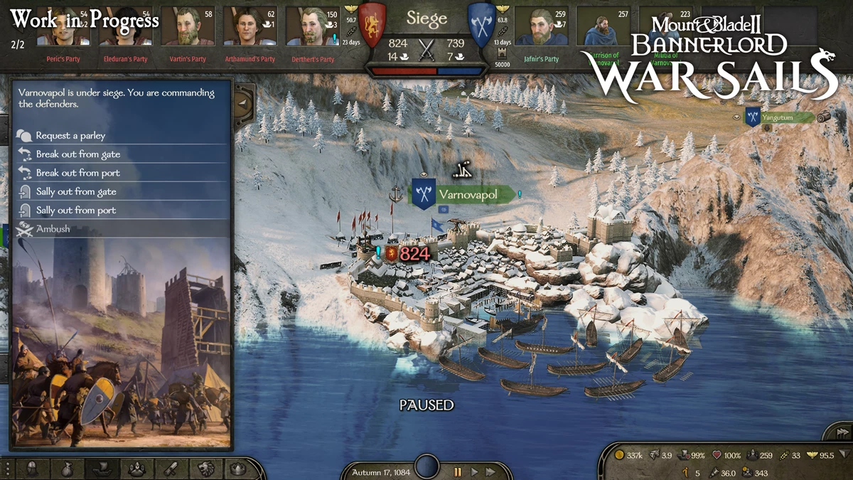 Разработчики Mount & Blade II: Bannerlord рассказали о новом дополнении War Sails 