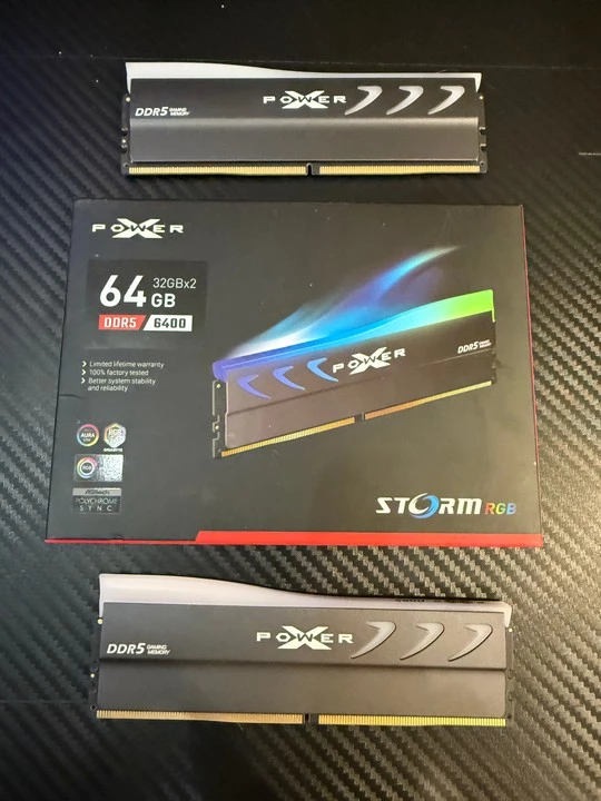 Silicon Power XPOWER Storm RGB 2x32 ГБ DDR5-6400 – мощь, скорость и стиль в одном комплекте Silicon Power XPOWER Storm RGB 2x32 ГБ DDR5-6400 – мощь, скорость и стиль в одном комплекте