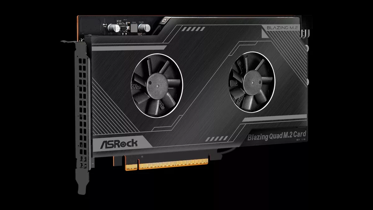 ASRock представила PCIe-карту для четырех PCIe 5.0 SSD и скоростей в 128 Гб/с ASRock представила PCIe-карту для четырех PCIe 5.0 SSD и скоростей в 128 Гб/с