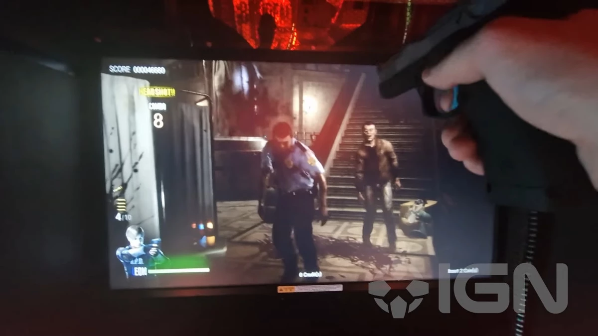 Resident Evil 2 перенесли на аркадные автоматы — игровой процесс Resident Evil 2 перенесли на аркадные автоматы — игровой процесс
