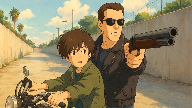 Сегодня нейросеть рисует "Терминатора 2" в стиле студии "Гибли", а завтра появится "Скайнет" и захватит планету